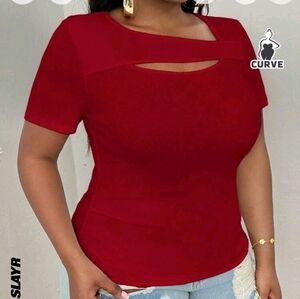 NWOT Ladies burgundy top